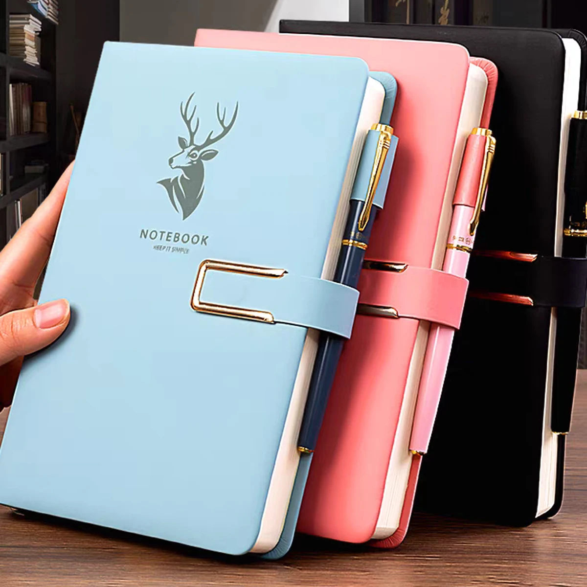 A5 Retro Notebook Soft Leather Cover 160/360 Pages Agenda for Students Business Office School Stationery Supplies