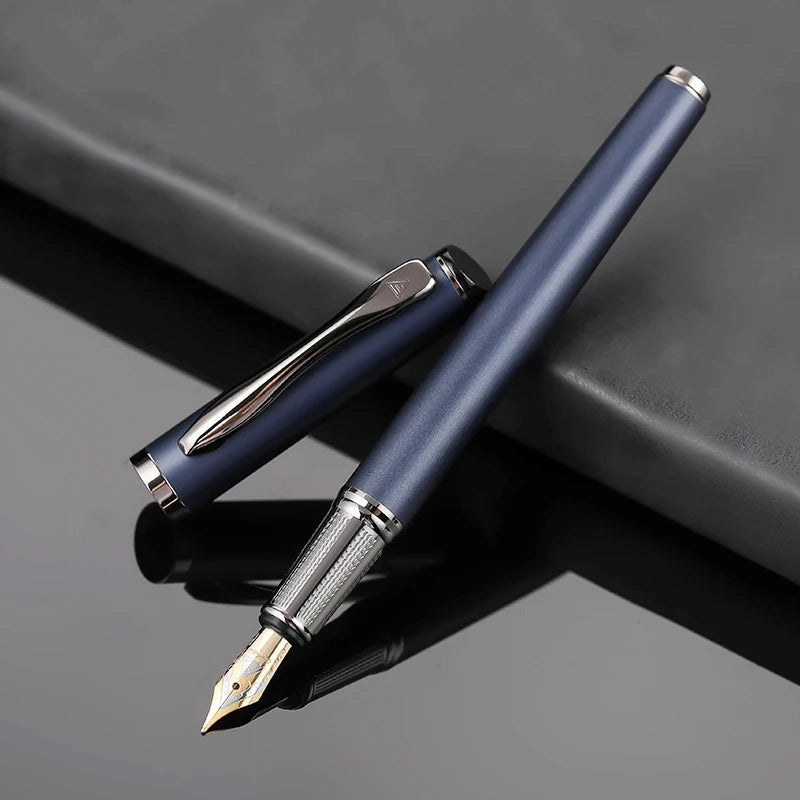 High Quality Forest Metal Fountain Pen Beautiful Tree Texture Excellent Writing Business Office Pen  Stationery Supplies